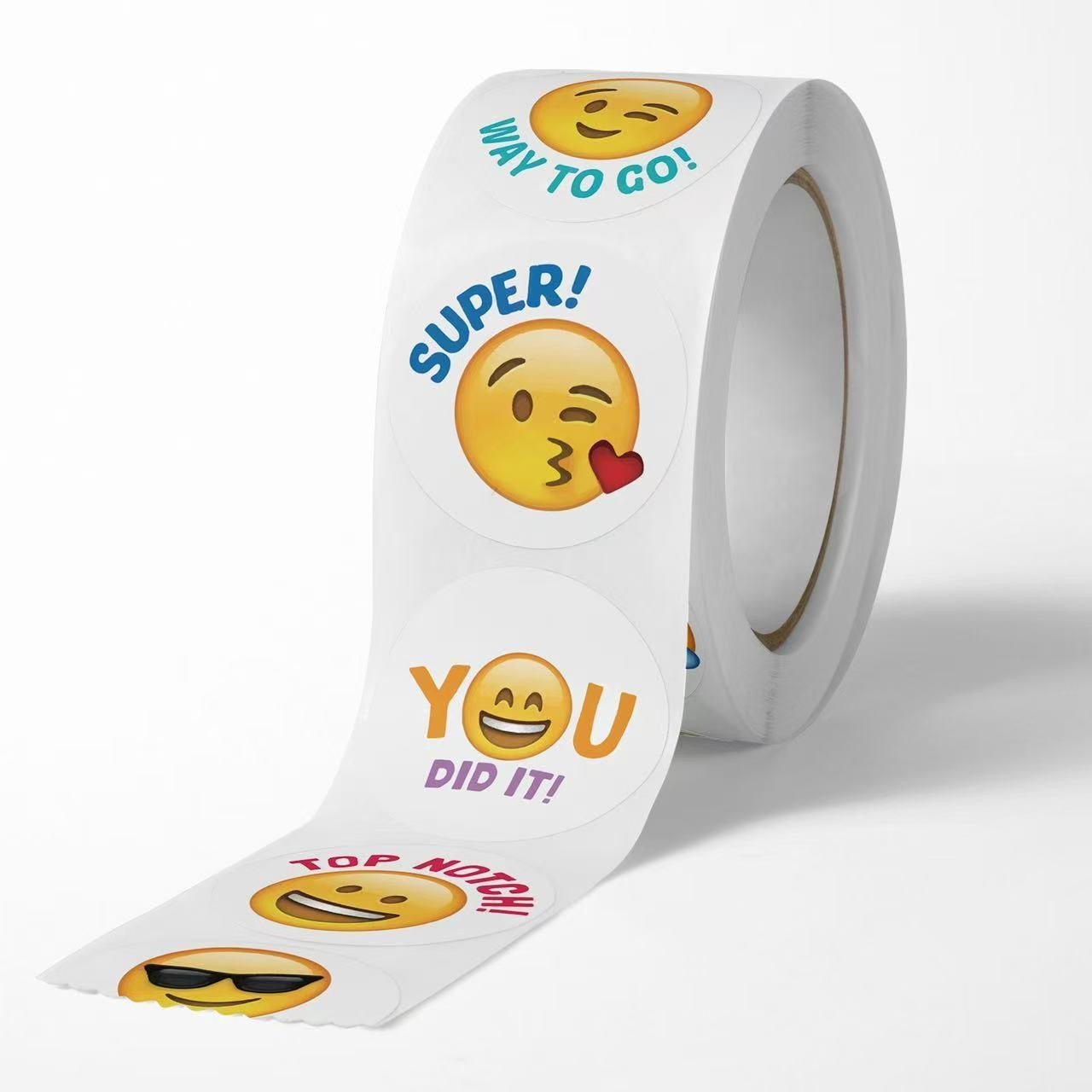 Emoji Expression Round Stickers