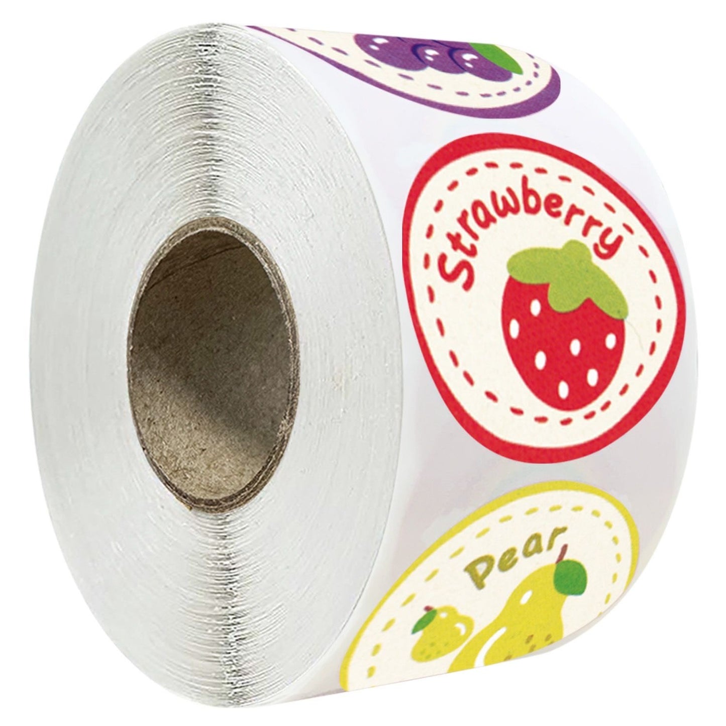 Various Fruit Round Stickers