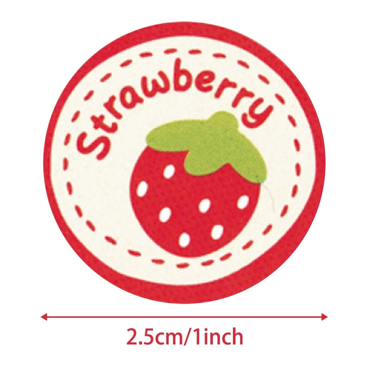 Various Fruit Round Stickers